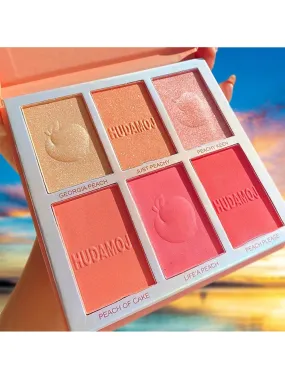 1 Pc Six Color Powder Blusher Highlight Eye Shadow Plate Face Contour Brightening And Modifying Palette For Cos Dance Performance