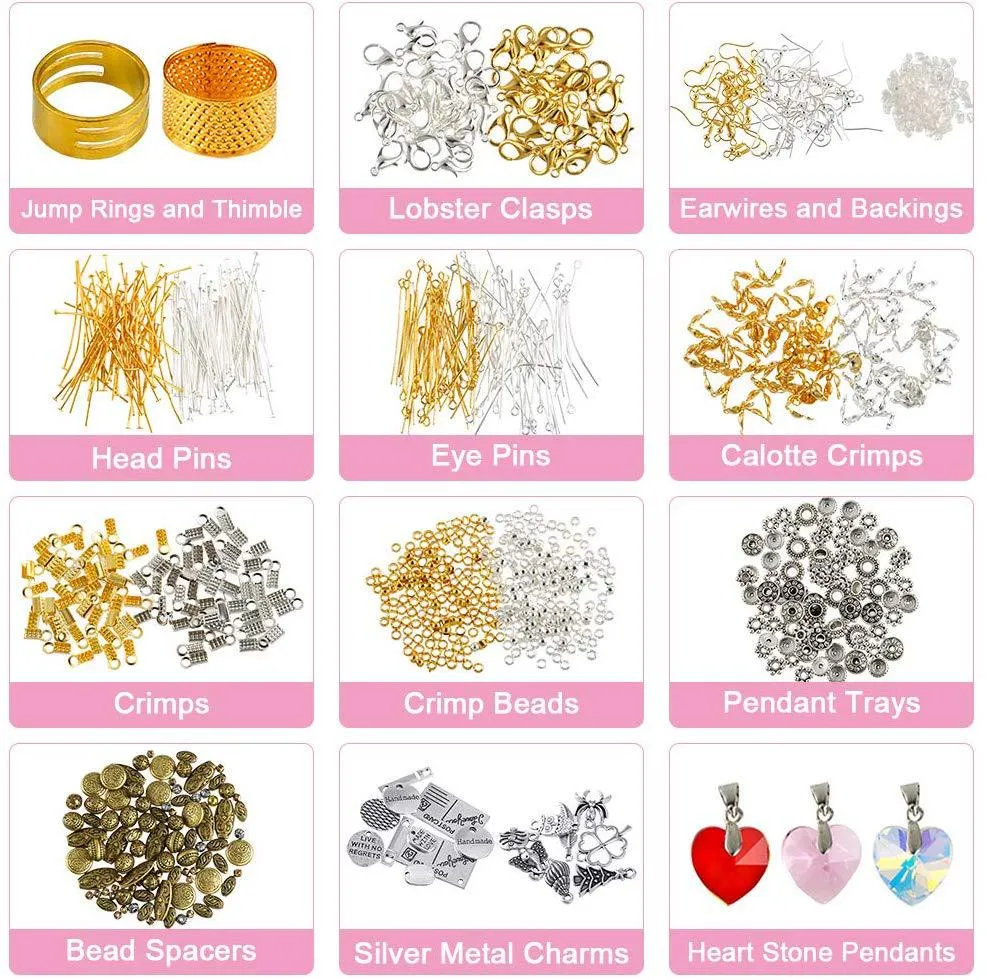 2400 Piece DIY Bracelet Making Kit