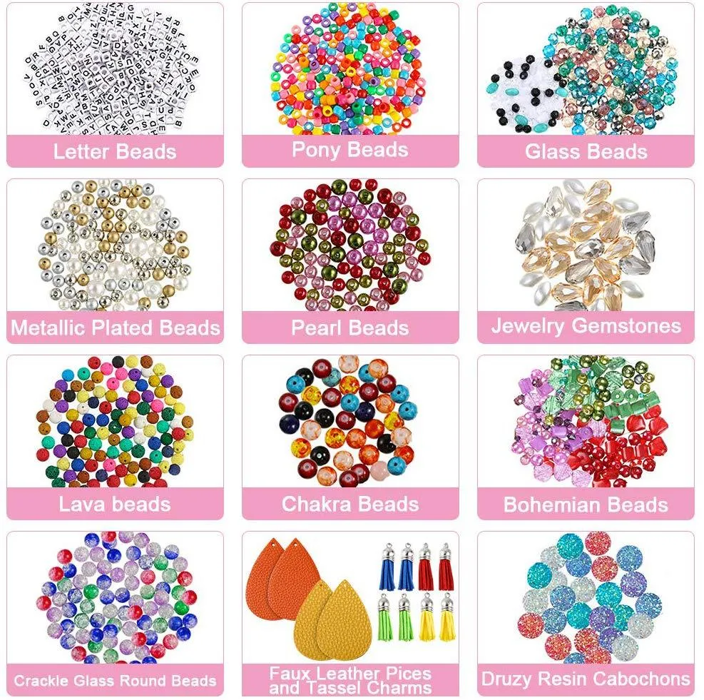 2400 Piece DIY Bracelet Making Kit