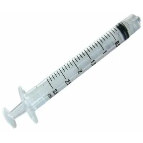 3 Cc Syringe Only, Luer Lock With Cap, Sterile - Box Of 100