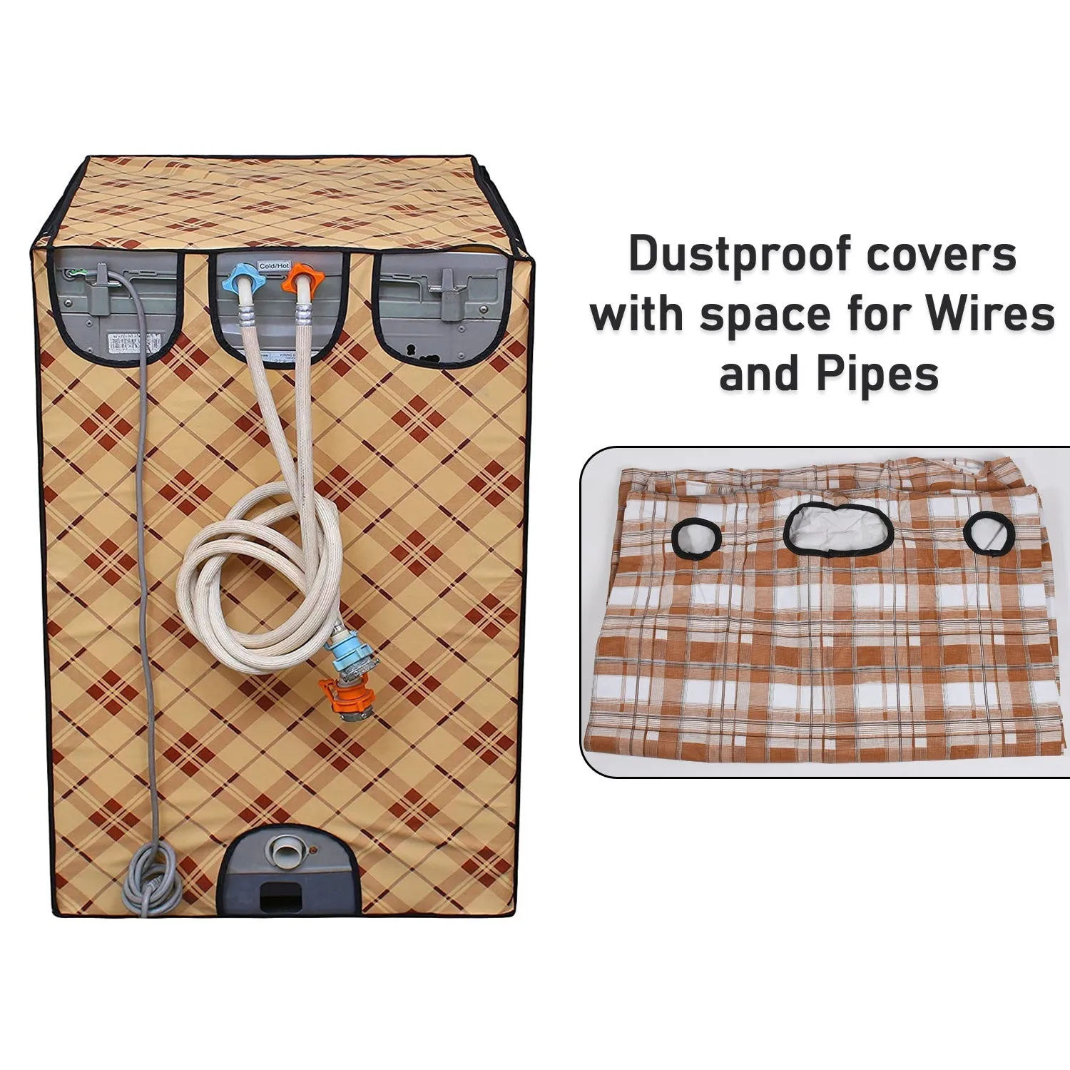 6299a Waterproof Protective Waterproof and Dustproof (Top Load) Washing Machine Cover for Fully Automatic  (size : 80x60x60 Cm)
