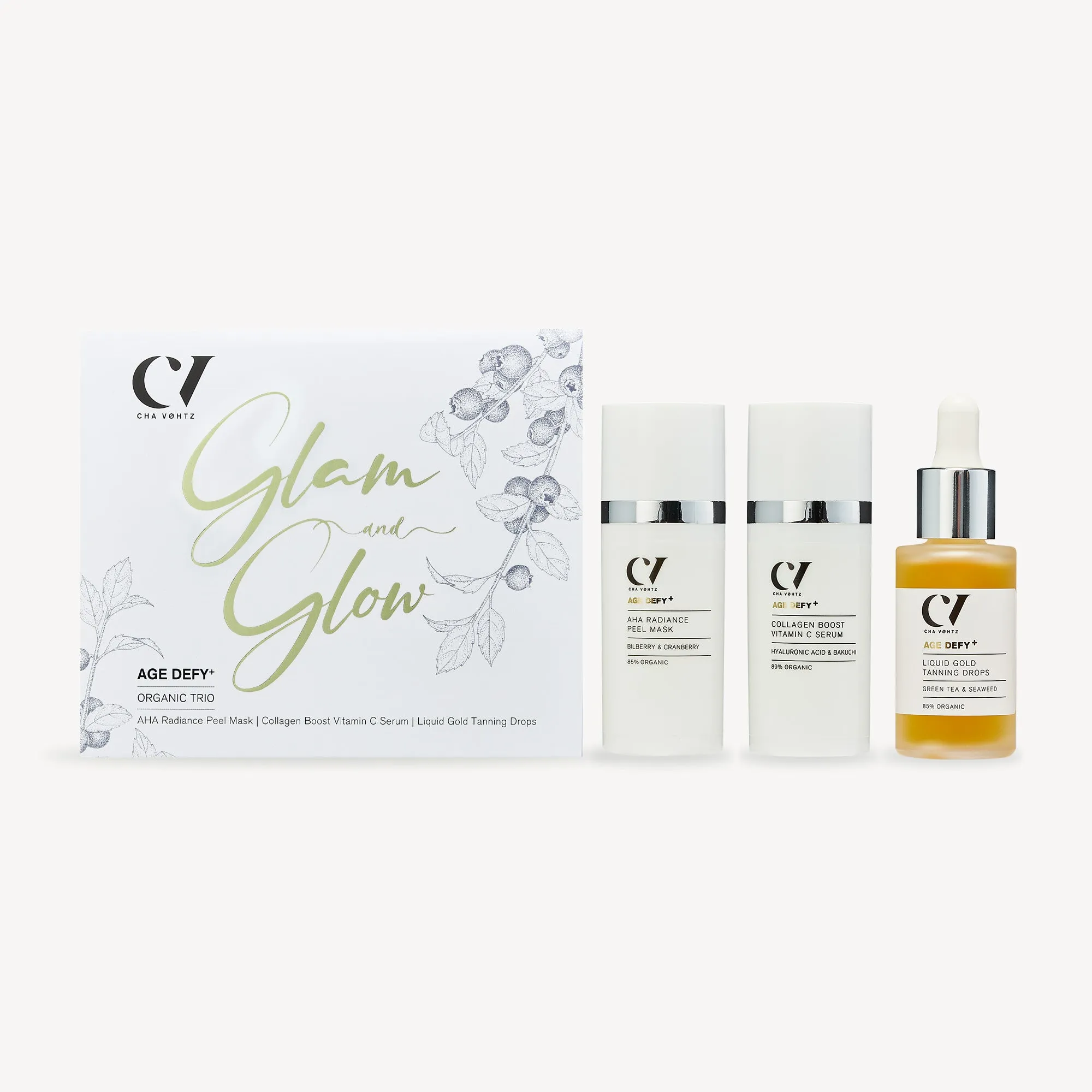 Age Defy  Glam and Glow Organic Trio