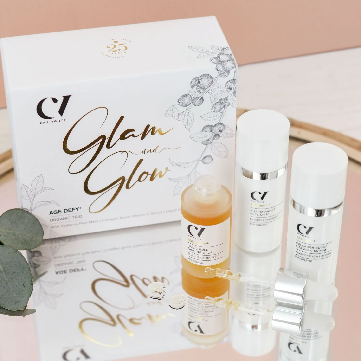 Age Defy  Glam and Glow Organic Trio