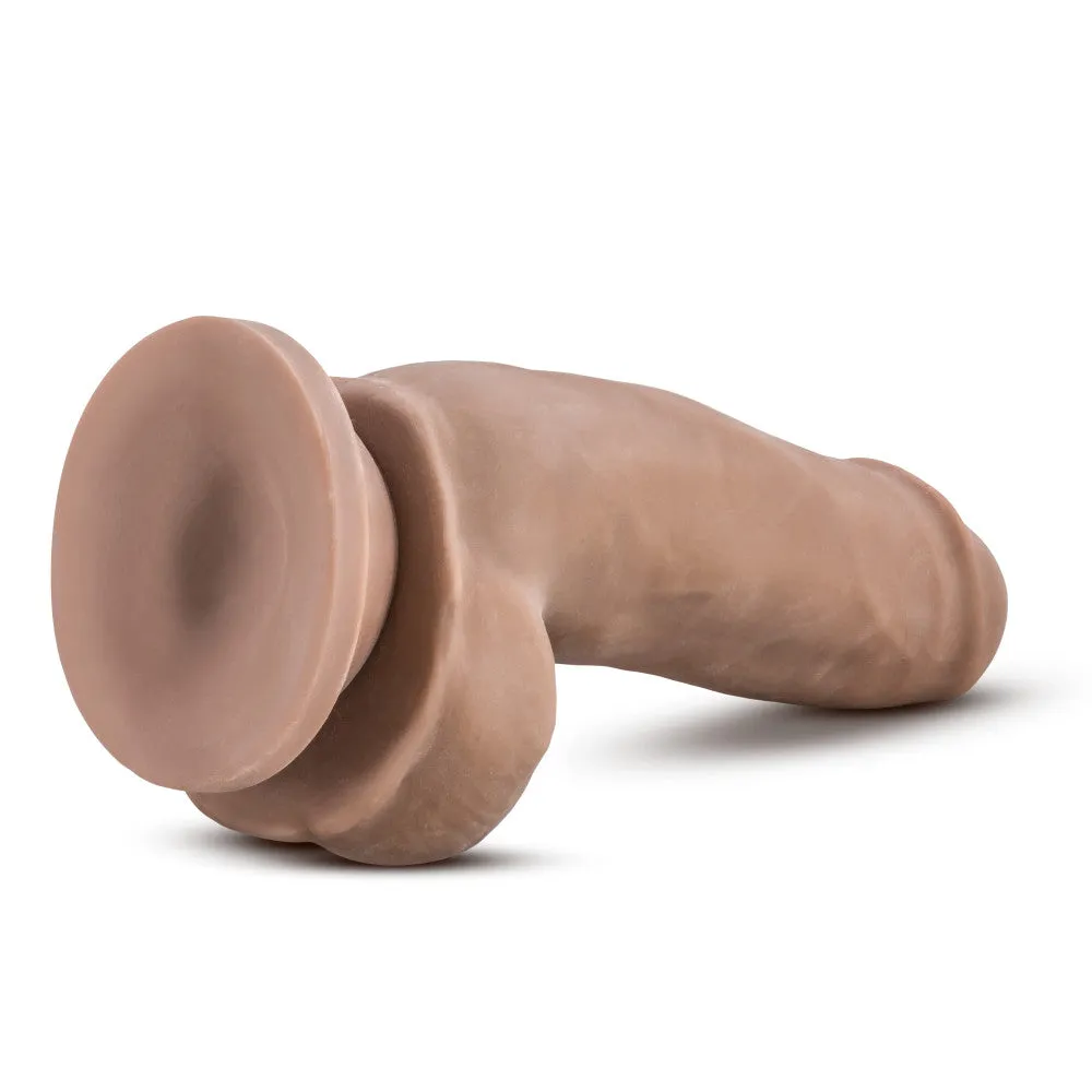 Au Naturel By Blush® | Realistic Latin 7-Inch Long Dildo With Balls & Suction Cup Base
