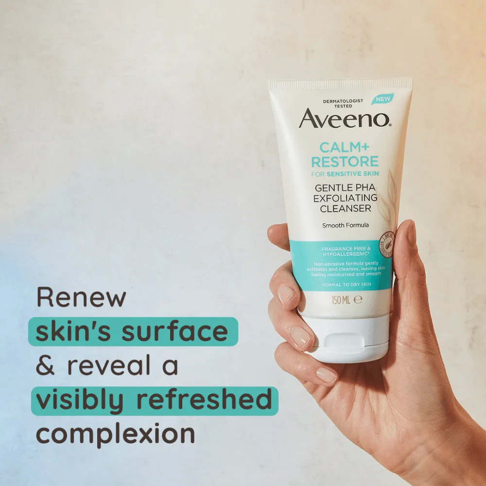 Aveeno Calm Restore Gentle PHA Exfoliator 150ml