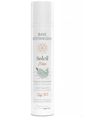 Baie Botanique Soleil Baby Sunscreen SPF50