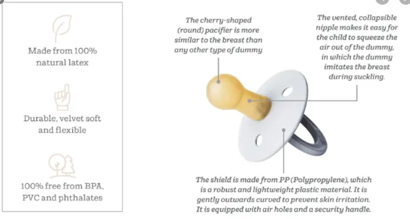BIBS Pacifier 2 PK Cloud/Blush