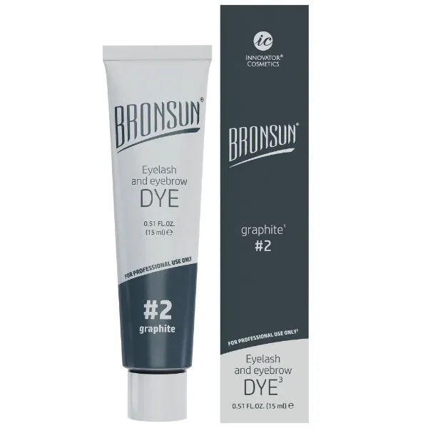 Bronsun Hybrid Lash & Brow Gel Dye - Original Formula - Graphite #2 - 15 ml