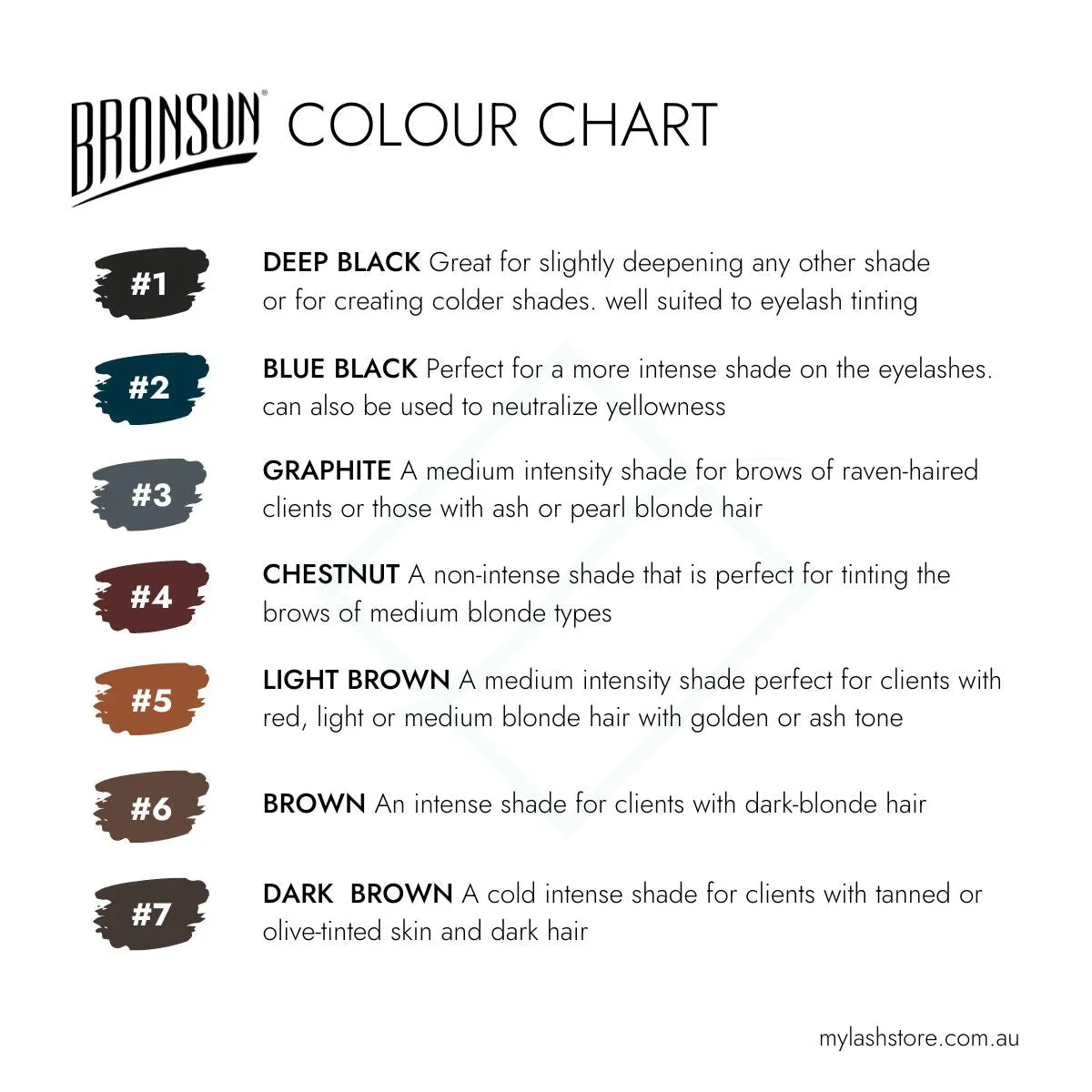 Bronsun Lash & Brow Cream Dye - #6 Brown