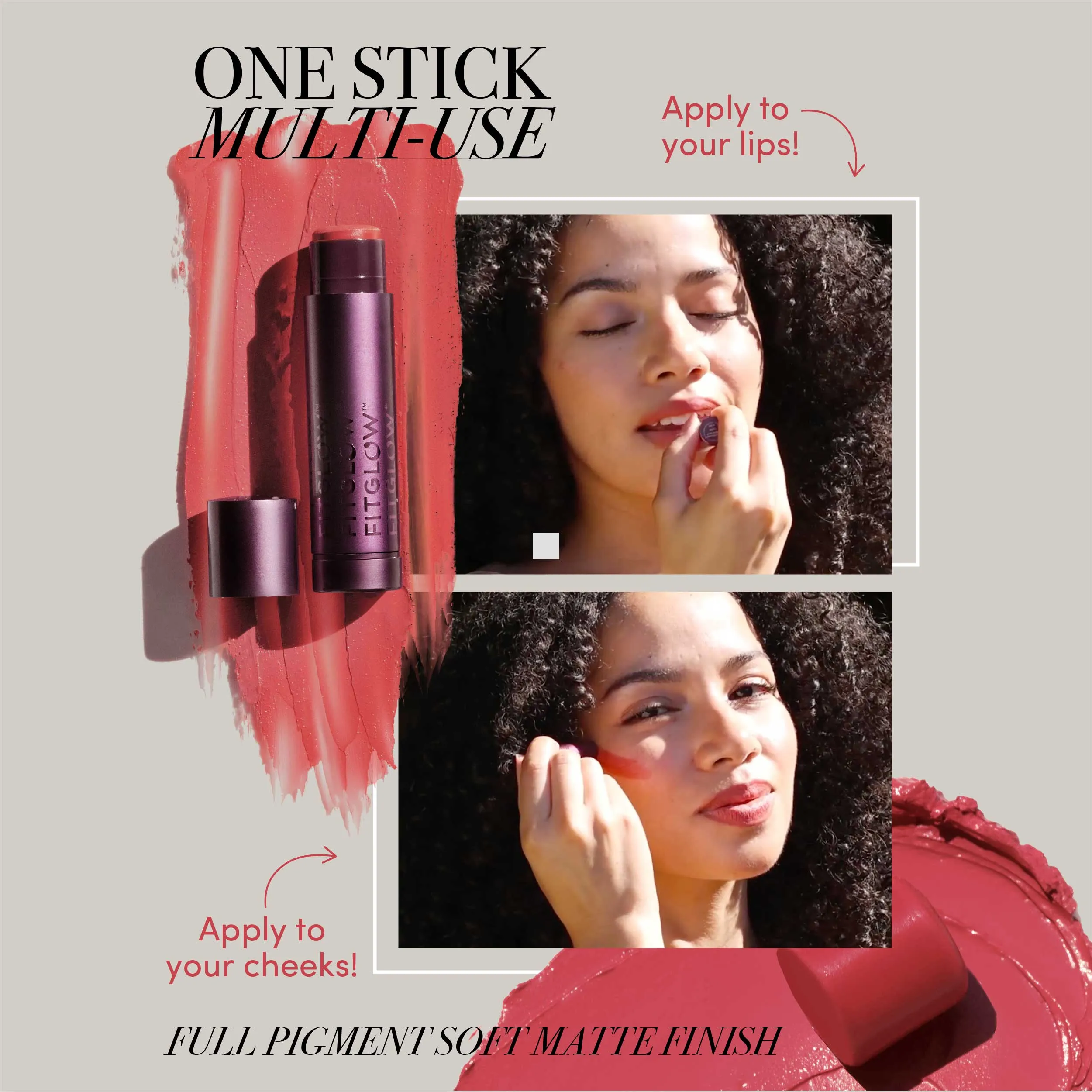 Cloud Collagen Lipstick   Cheek Matte Balm