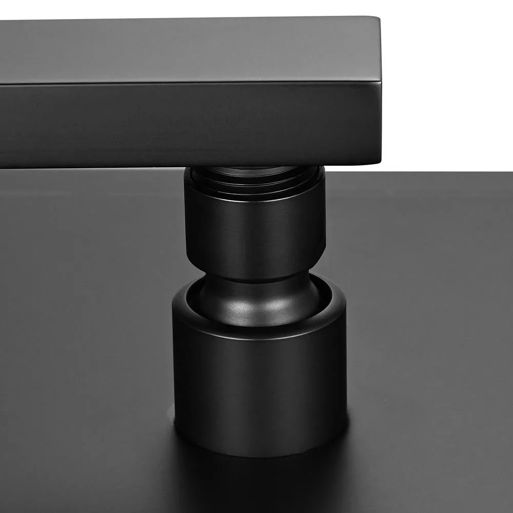 DIY Black Shower Trim Kit with Valve 10in Handheld Shower Head