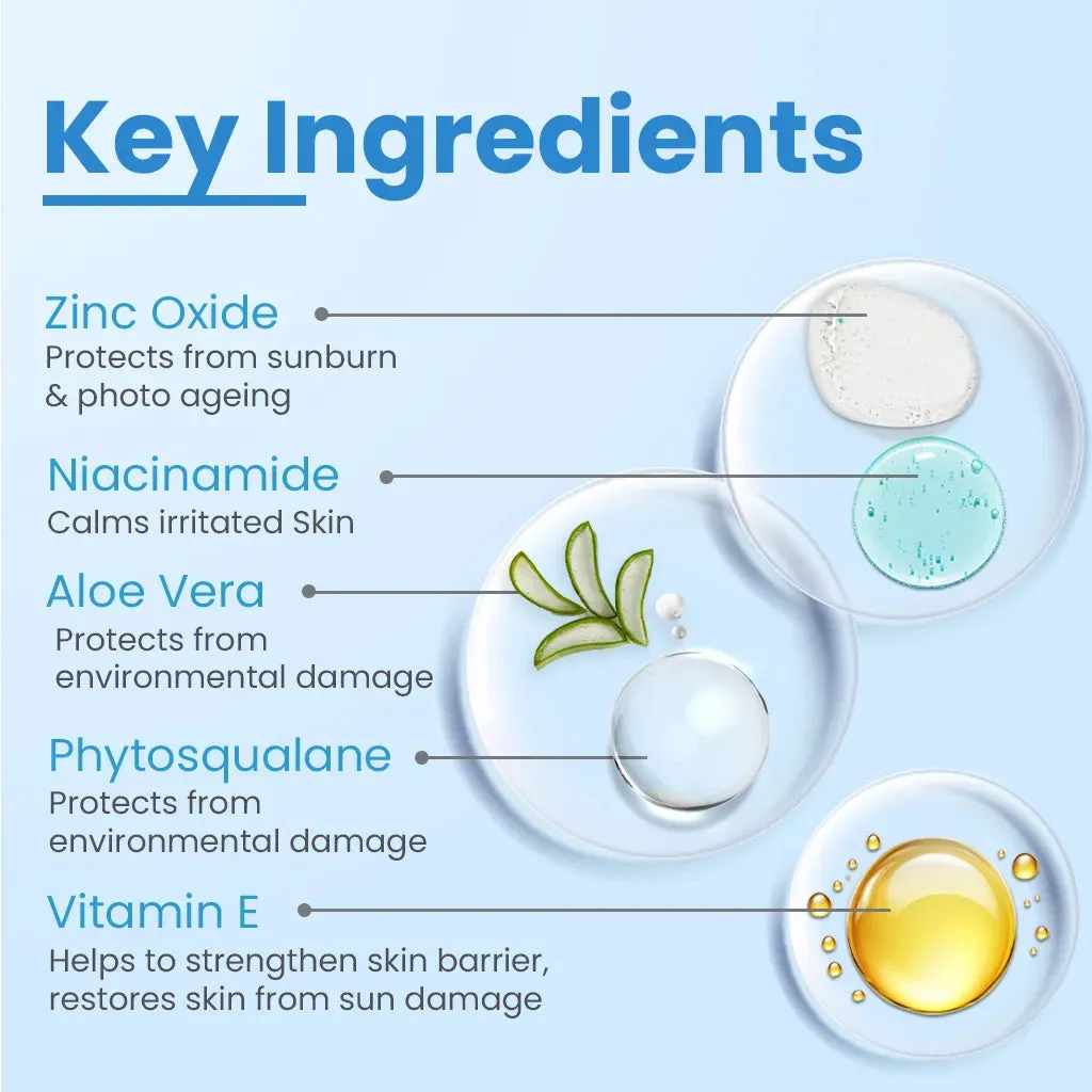 FCL Chemfree Sunscreen SPF 30 for Oily, Sensitive and Acne Prone Skin For Men and Women