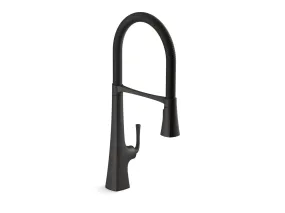 Graze 24.31" Pre-Rinse Kitchen Faucet in Matte Black