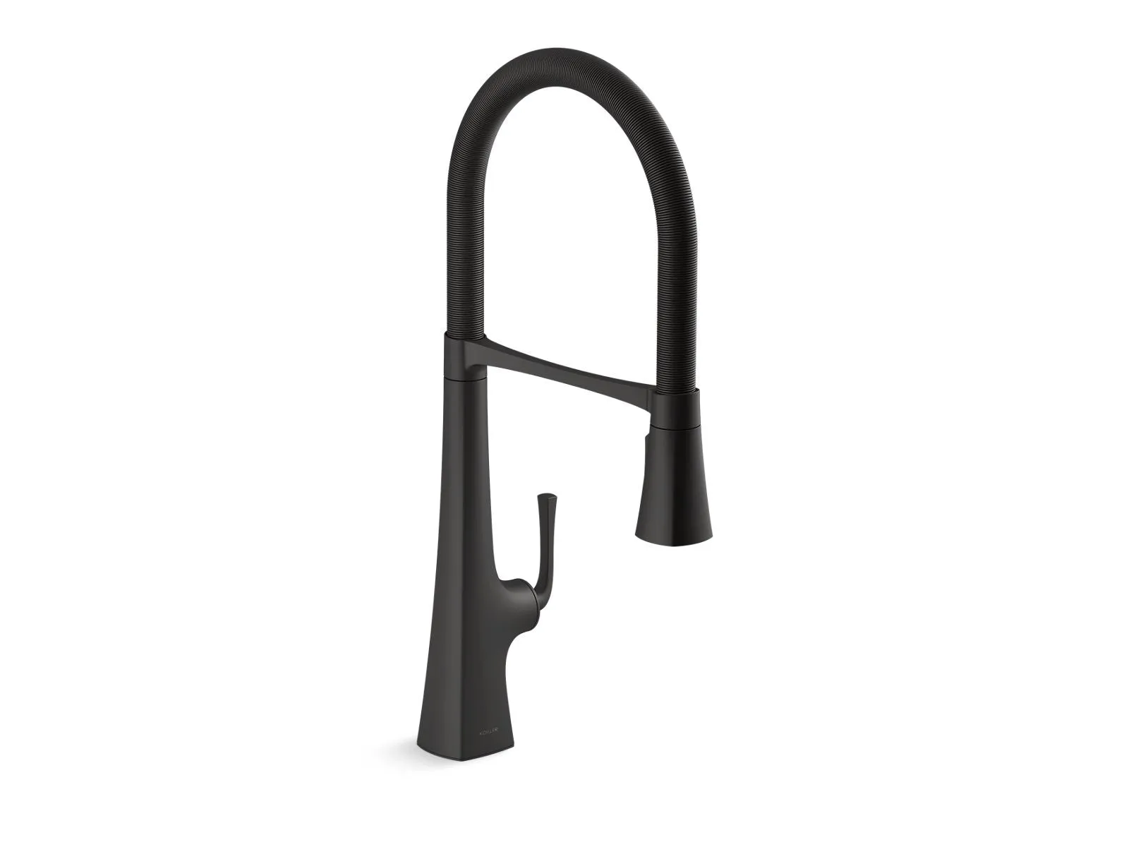 Graze 24.31" Pre-Rinse Kitchen Faucet in Matte Black