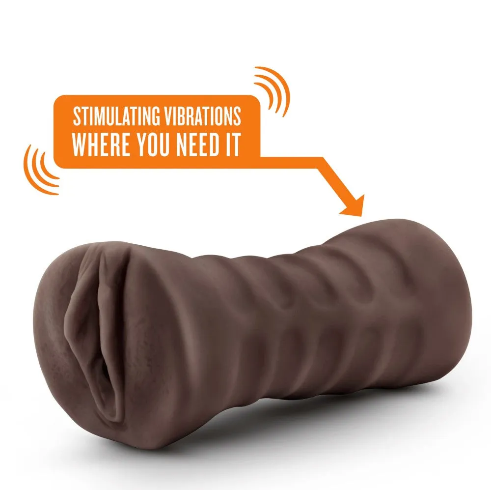 Hot Chocolate By Blush® | Brianna Realistic Chocolate Vibrating Masturbator / Stroker