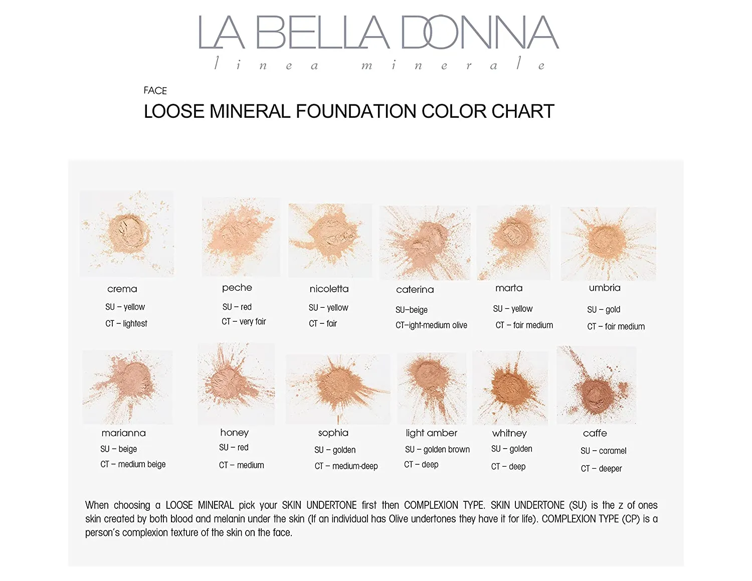 La Bella Donna Loose Mineral Foundation SPF 50 | 10g - Umbria