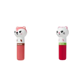Lip Smacker Lippy Pal Lip Balm, Foxy Apple Flavor with Kitten, Water-Meow-Lon, 0.14 Ounce