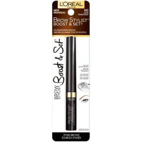 L'OREAL - Brow Stylist Boost & Set Brow Mascara, Clear - 0.1 fl. oz. (3.2 ml)