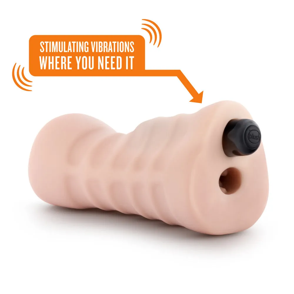 M For Men By Blush® | Ashley Realistic Vanilla Vibrating Masturbator / Stroker