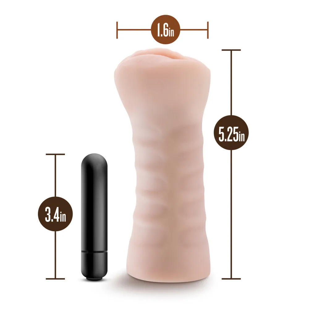 M For Men By Blush® | Ashley Realistic Vanilla Vibrating Masturbator / Stroker