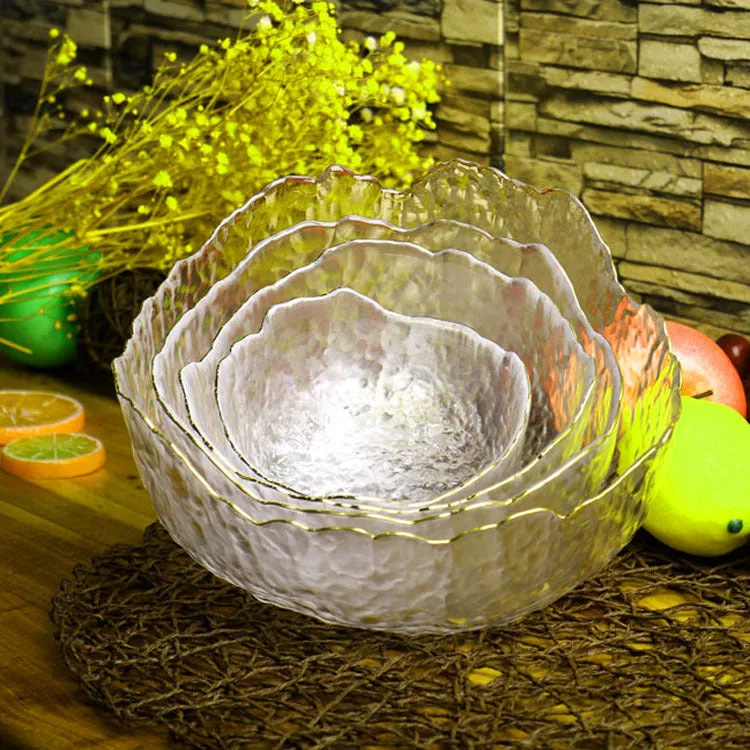 Net Celebrity Ins Colored Glass Salad Bowl