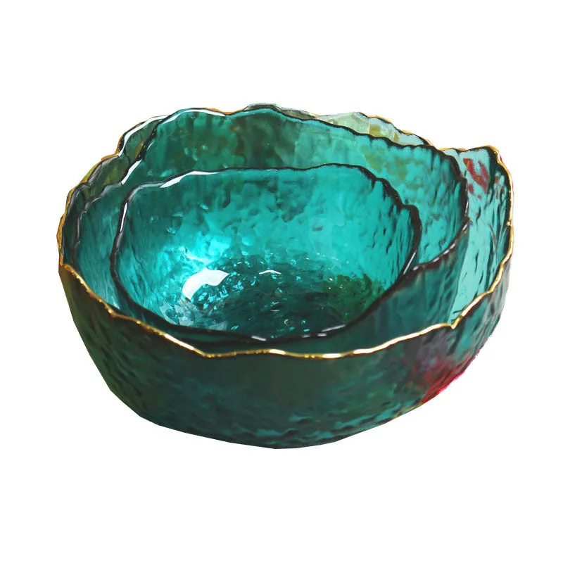 Net Celebrity Ins Colored Glass Salad Bowl