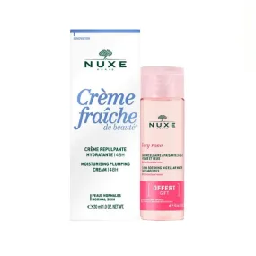 NUXE Creme Fraiche Plumping Cream 30ml and Micellar Water 50ml