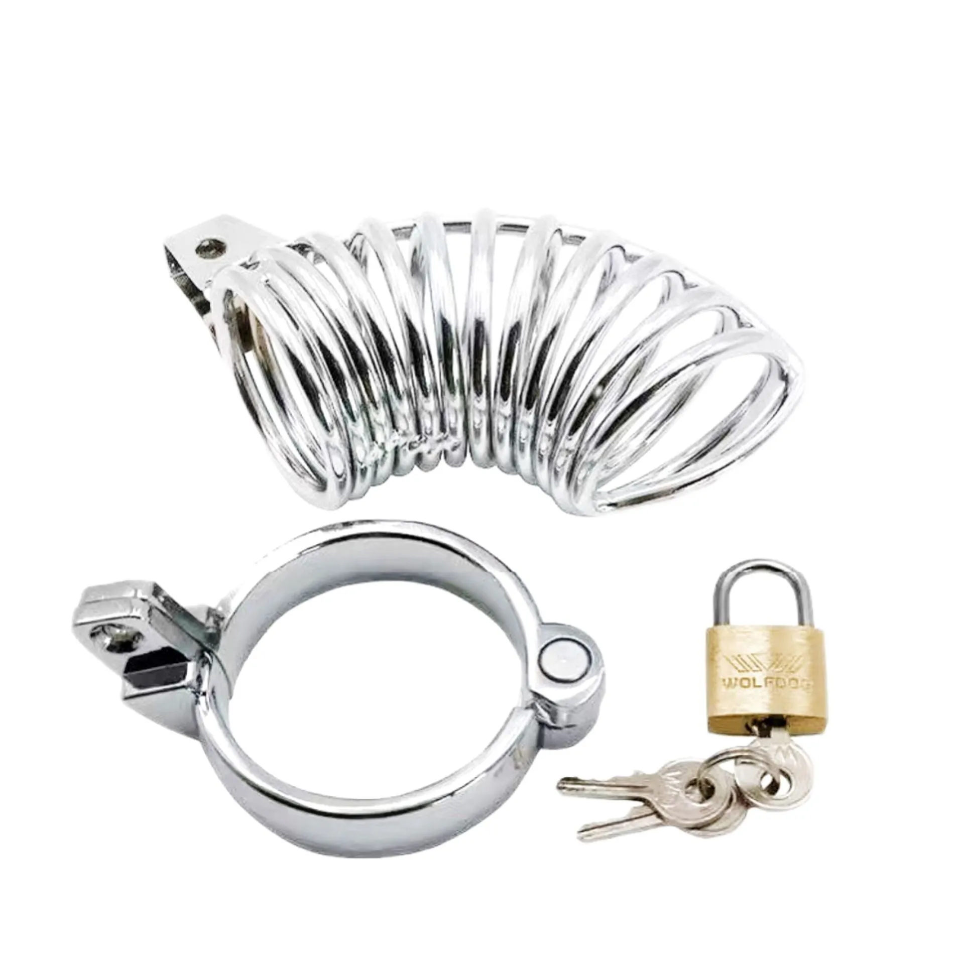 Stainless Steel Hunchback Chastity Cage