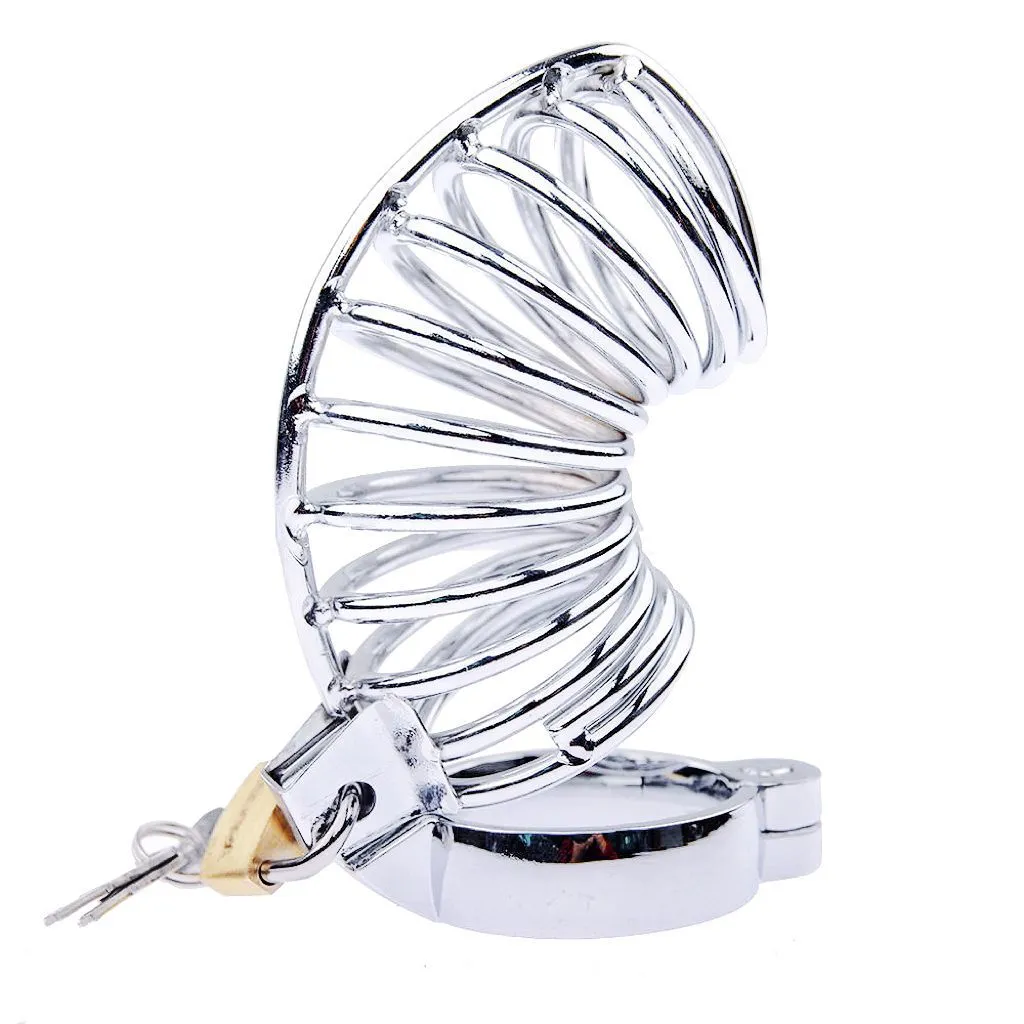 Stainless Steel Hunchback Chastity Cage