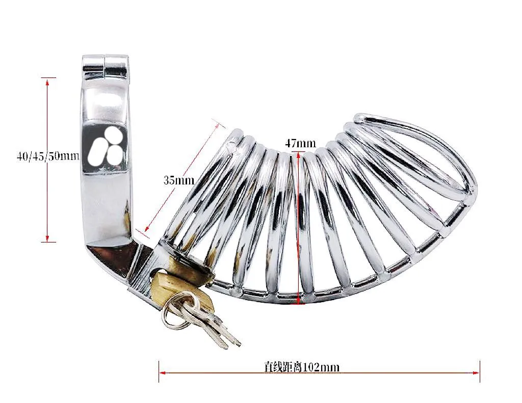 Stainless Steel Hunchback Chastity Cage