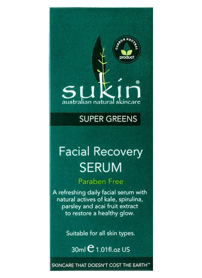 Sukin Super Greens Facial Recovery Serum