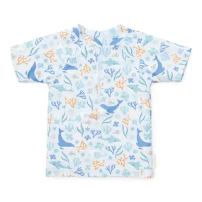 Swim T-shirt Short Sleeves Ocean rash guard - Dreams Blue