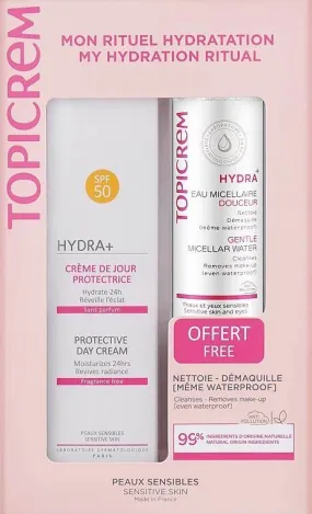 Topicrem Bundle Hydra  Protect Day Cream 40 ML   Hydra  Micellar Water 40 ML