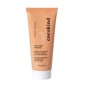travel-size oil to milk cleanser