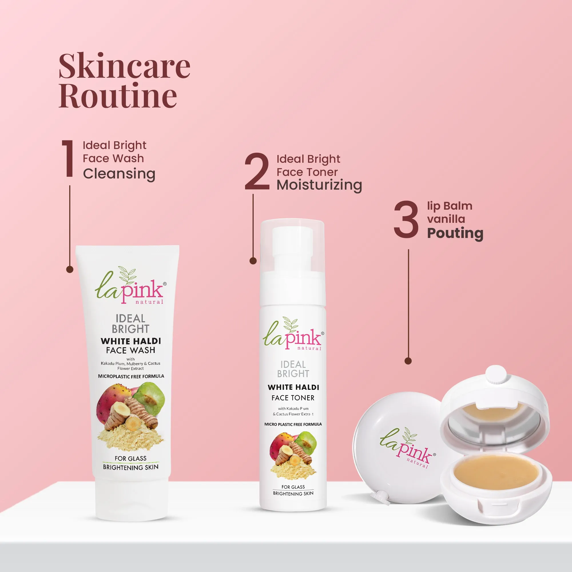 Vanilla Lip Care with White Haldi for Shiny and Hydrated Lips